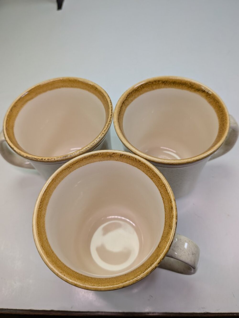 Mikasa Stone Manor Coffee Mugs Set of 3 Vintage F5800 Brown Earth Stoneware - Picture 5 of 10